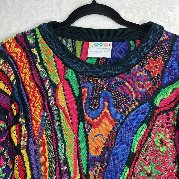Rare Coogi Jungle Animal Knit Multicolor Retro Biggie Vintage HolyGrail Sweater - Picture 3 of 17